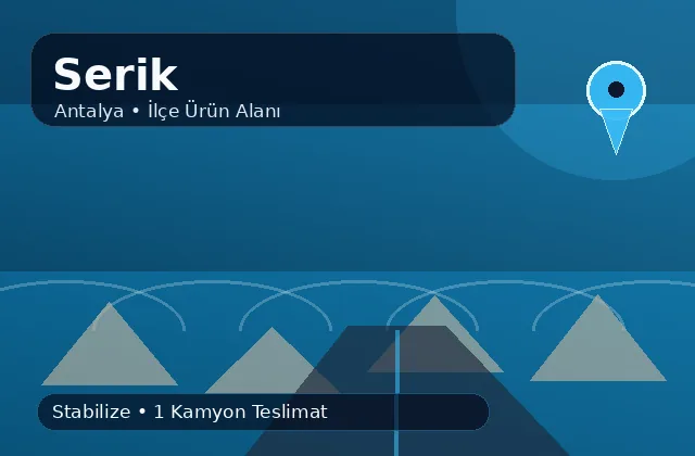 Antalya Serik taş ocağı ürünleri, stabilize ve kamyon teslimat görseli