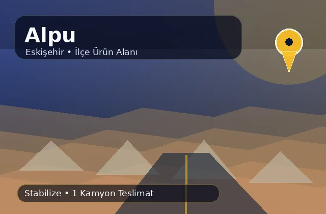 Eskişehir Alpu taş ocağı ürünleri, stabilize ve kamyon teslimat görseli