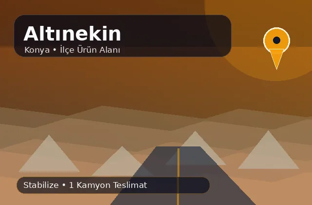 Konya Altınekin taş ocağı ürünleri, stabilize ve kamyon teslimat görseli