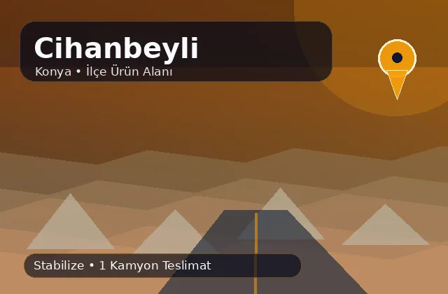Konya Cihanbeyli taş ocağı ürünleri, stabilize ve kamyon teslimat görseli