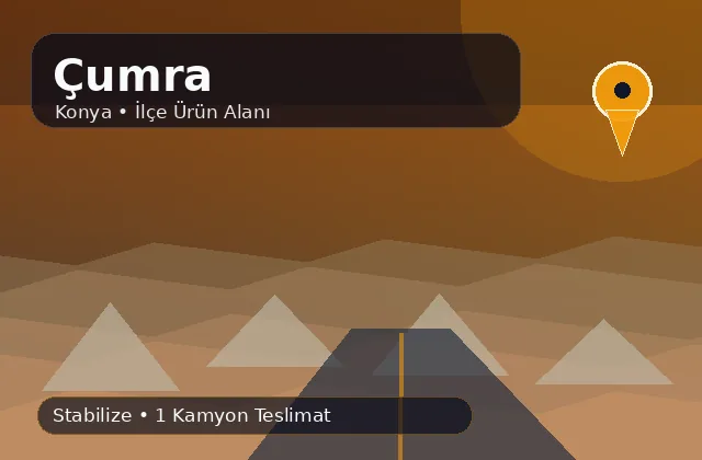 Konya Çumra taş ocağı ürünleri, stabilize ve kamyon teslimat görseli