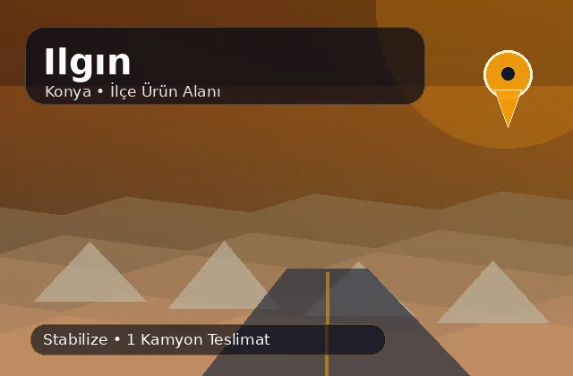 Konya Ilgın taş ocağı ürünleri, stabilize ve kamyon teslimat görseli