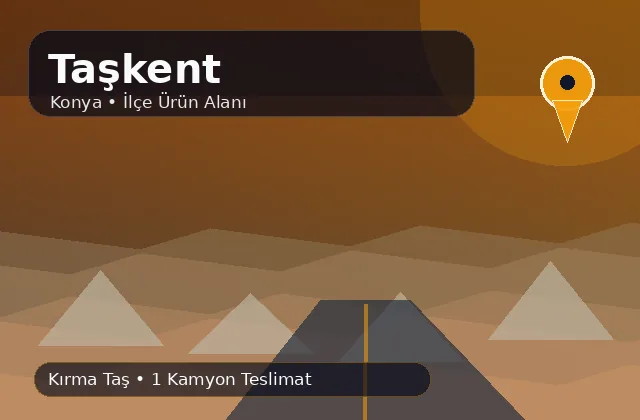 Konya Taşkent taş ocağı ürünleri, kırma taş ve kamyon teslimat görseli