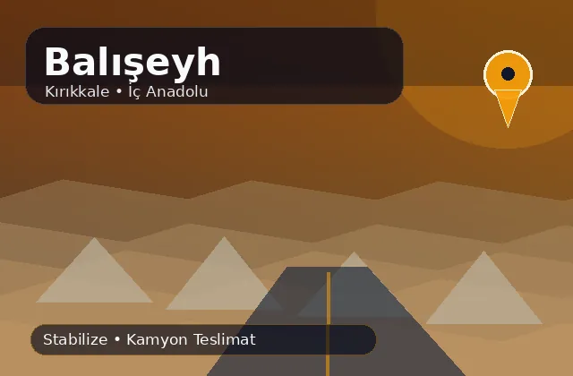 Kırıkkale Balışeyh taş ocağı ürünleri, stabilize ve kamyon teslimat görseli