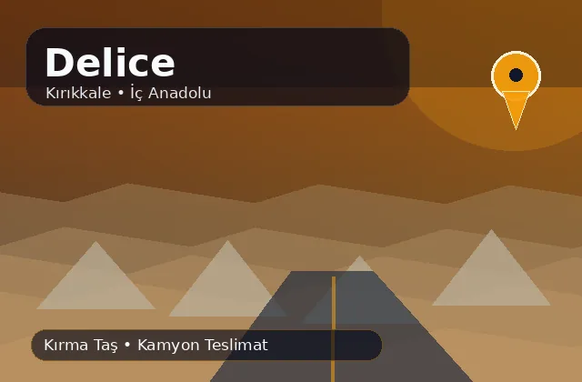 Kırıkkale Delice taş ocağı ürünleri, kırma taş ve kamyon teslimat görseli
