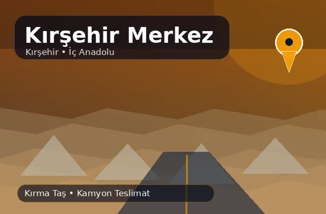 Kırşehir Kırşehir Merkez taş ocağı ürünleri, kırma taş ve kamyon teslimat görseli