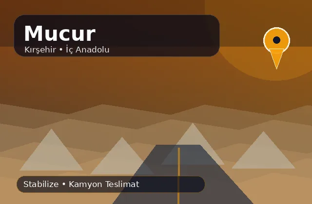 Kırşehir Mucur taş ocağı ürünleri, stabilize ve kamyon teslimat görseli