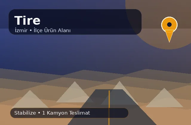 İzmir Tire taş ocağı ürünleri, stabilize ve kamyon teslimat görseli