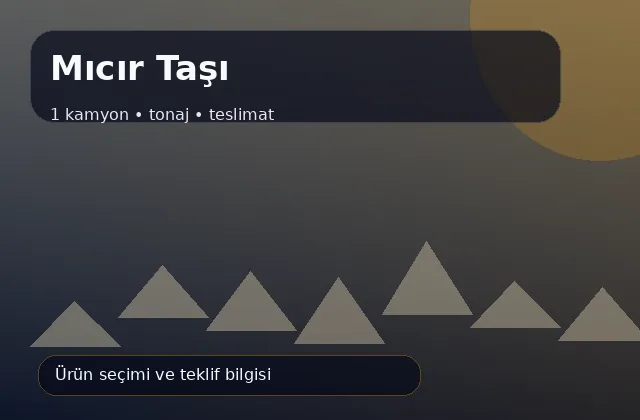 Mıcır Taşı için 1 kamyon, tonaj ve teslimat ürün görseli