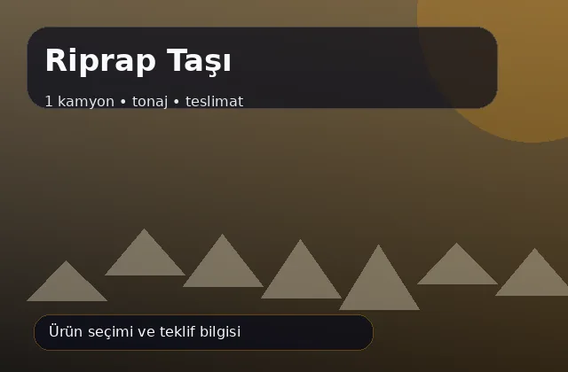 Riprap Taşı için 1 kamyon, tonaj ve teslimat ürün görseli